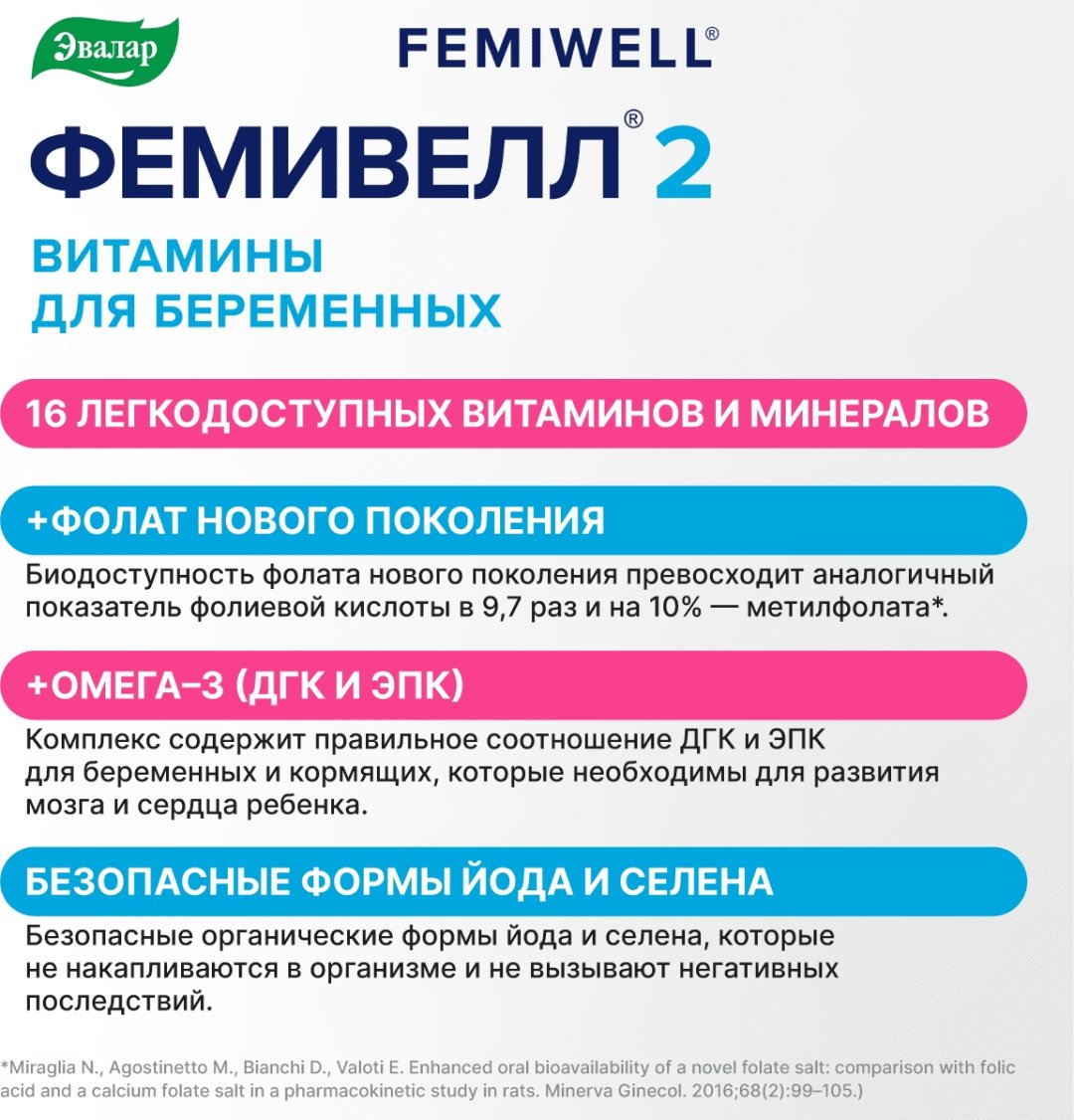 Эвалар ЗАО ФЕМИВЕЛЛ 2 таблетки 60 шт купить,NaN