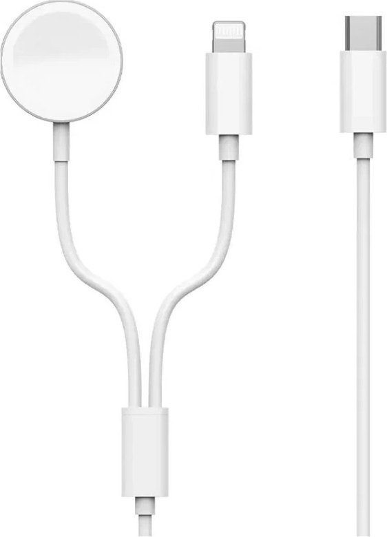 Кабель WIWU USB Type-A (F), , Кабель WiWU M10 2 in 1 белый купить,NaN