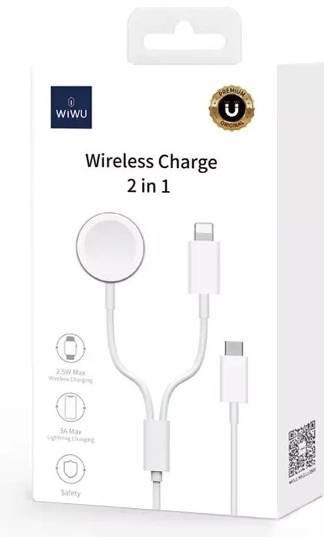 Кабель WIWU USB Type-A (F), , Кабель WiWU M10 2 in 1 белый купить,NaN