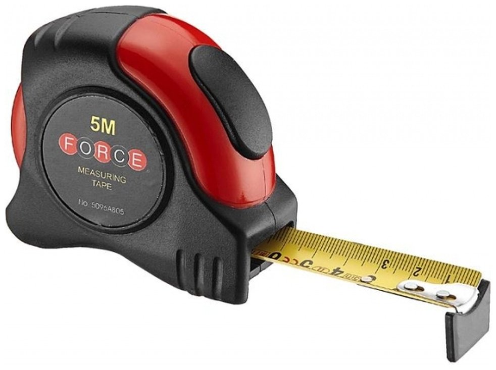 Force рулетка бытовая 5096A805, 5 м х 25 мм