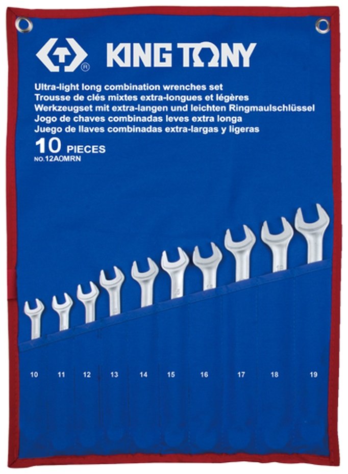 KING TONY набор ключей комбинированный 10-19 мм 12A0MRN, 10 шт - ForteMarket KING TONY набор ключей комбинированный 10-19 мм 12A0MRN, 10 шт купить,34870