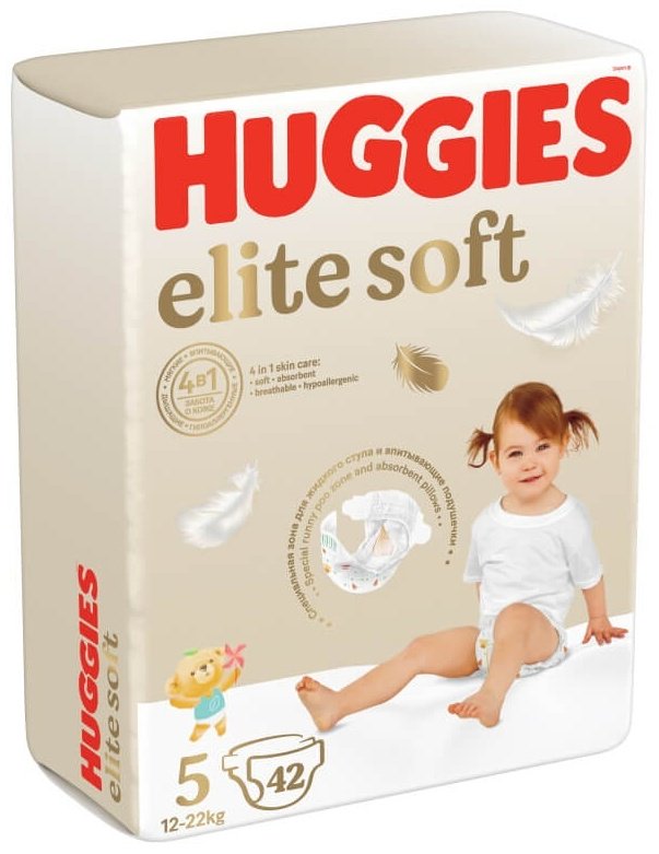 Подгузники Huggies Elite Soft 5, 42 шт купить,NaN