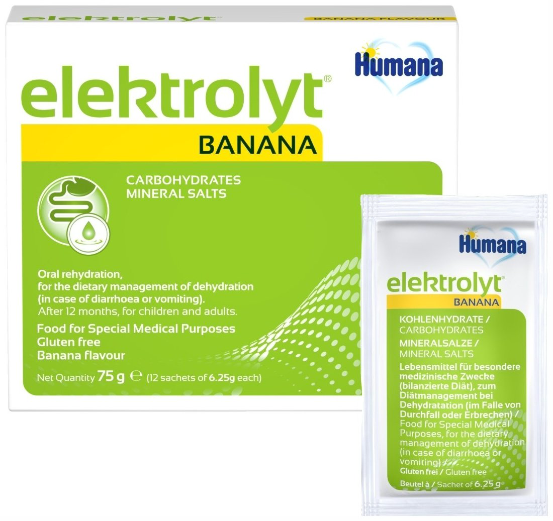 Humana Elektrolyt banana порошок 75 купить,NaN