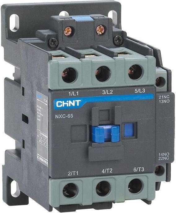 CHINT силовой контактор 65A, NXC-65 65А кат. 380В AC 1НО+1НЗ купить,NaN