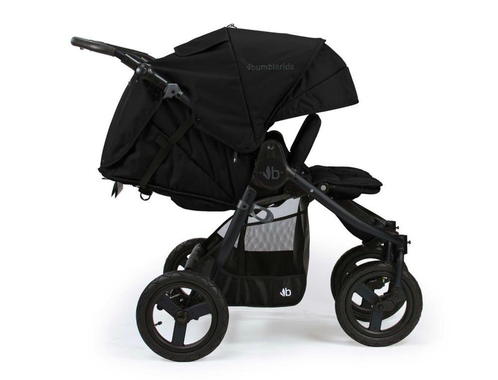 Коляска прогулочная Bumbleride Indie Twin Matte Black черная купить,NaN