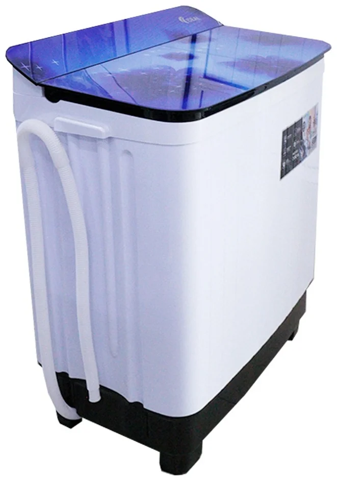 Стиральная машина Ideal ID-75 A бело-синяя купить,0