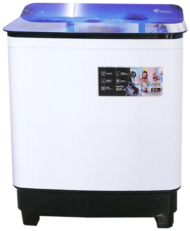Стиральная машина Ideal ID-75 A бело-синяя купить,0