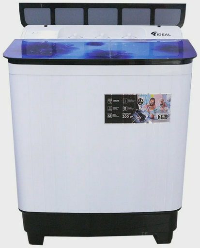Стиральная машина Ideal ID-75 A бело-синяя