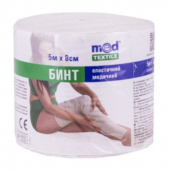 Техномедика ООО Бинт медицинский эластичный ср.р. 5м х 8см Med textile