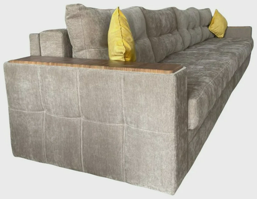Диван DivanvAlmaty Глория 400x100 см коричнево-бежевый