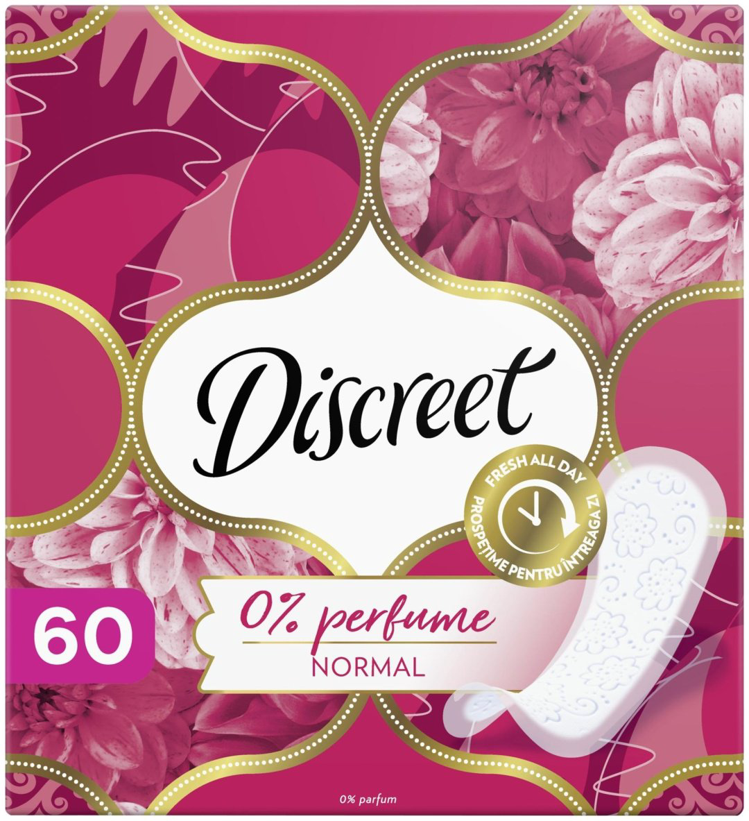 Discreet прокладки ежедневные 0 perfume normal 60 шт купить,NaN