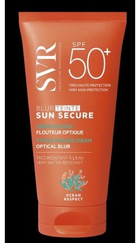 SVR мусс Sun Secure (Сансекьюр) 50 мл блюр мусс-крем солнцезащитный SPF 50 в оттенке "натуральный бежевый" (1029N17) для лица, для зоны декольте 50 мл купить,NaN