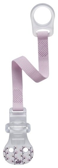 Держатель пустышки NIP 1370013, 1 шт, розовый купить,NaN