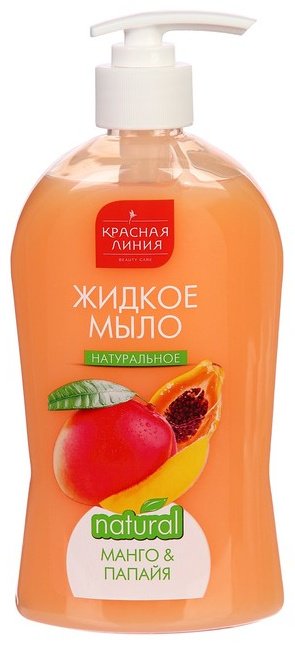 Жидкое мыло туалетное Красная линия Манго и папайя Natural 500 мл купить,NaN