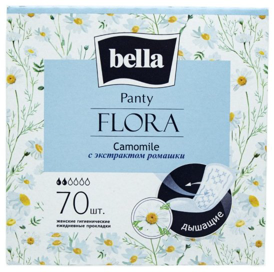 Bella прокладки ежедневные Panty Flora Camomile 70 шт купить,NaN