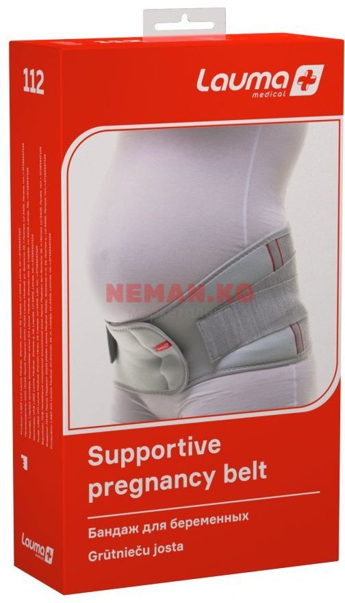 Lauma Medical 112 бандаж для беременных размер L серый, белый