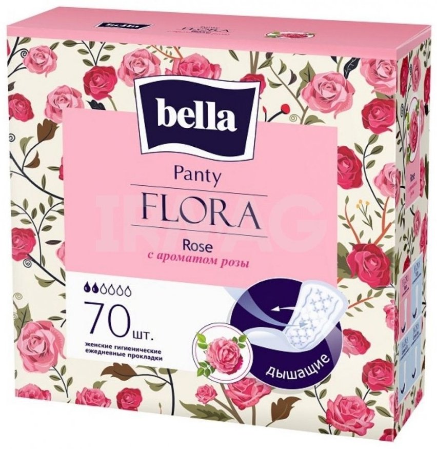 Bella прокладки ежедневные Panty Flora Rose 70 шт купить,NaN