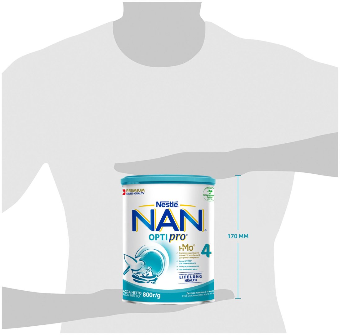 NAN Optipro 4 с 18 месяцев 800 г купить,NaN