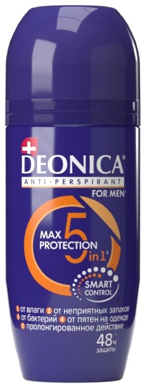 Deonica For Men Max Protection 5 in 1 антиперспирант для мужчин 50 мл купить,NaN