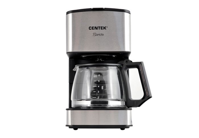 Кофеварка Centek CT-1144 серебристая купить,0