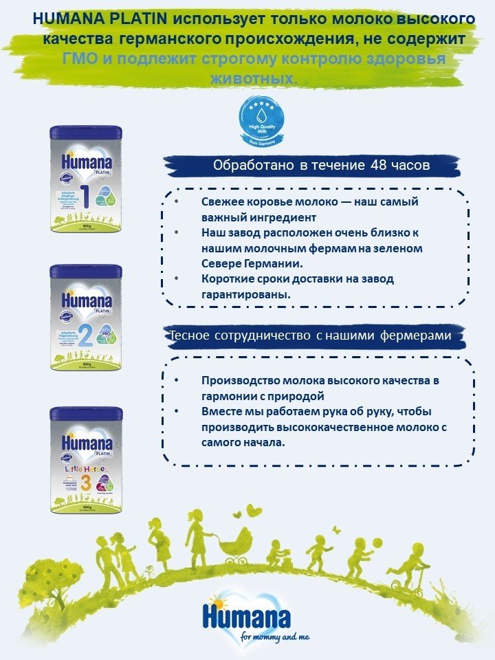 Humana Platin 1 с рождения 800 г купить,NaN