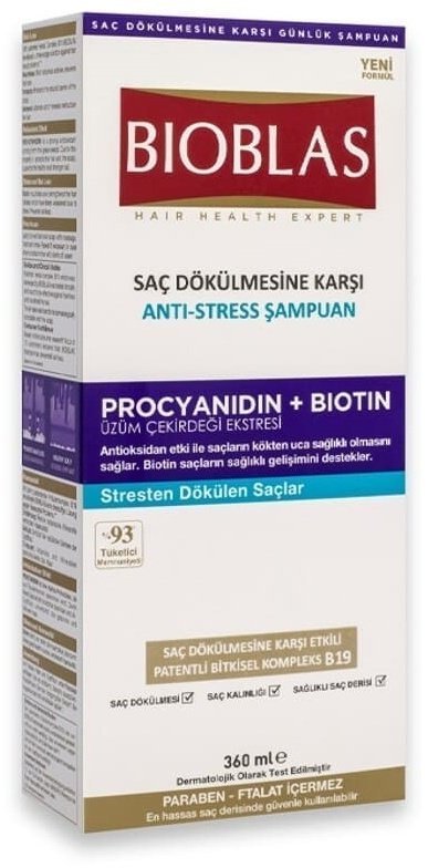 BIOBLAS Procyanidin+Biotin шампунь 360 мл купить,NaN
