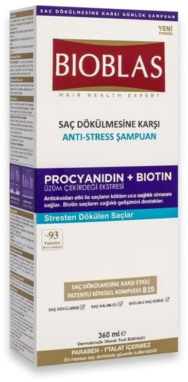 BIOBLAS Procyanidin+Biotin шампунь 360 мл купить,NaN