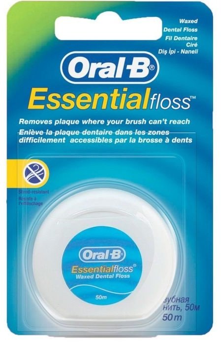 Зубная нить Oral-B Essential Floss ленточная 50 м купить,NaN