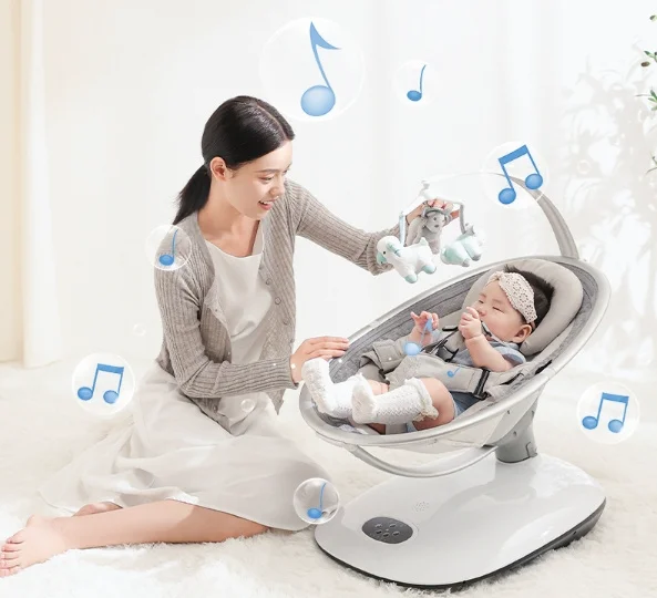 Шезлонг для новорожденных Bbyuyu серый - ForteMarket Шезлонг для новорожденных Bbyuyu серый купить,0