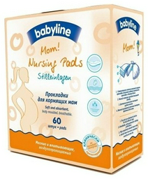 Babyline Mom Mursing Pads одноразовые 60 шт