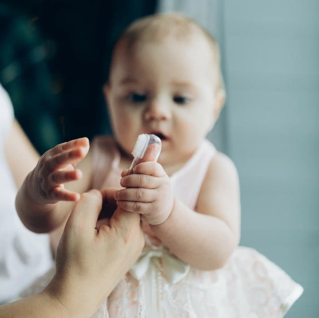 Детская зубная щетка Canpol babies, массажер для десен, силиконовая купить,NaN