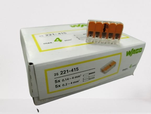 Клемма Набор клемм WAGO 221-415 от 0.2 до 4 кв.мм, 25 шт