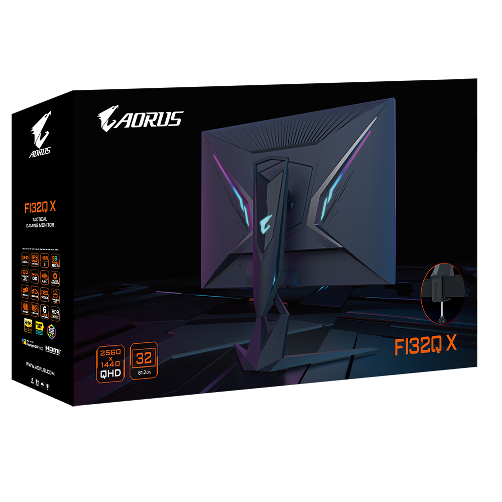 Монитор Gigabyte Aorus FI32Q X Gaming FI32QX-EK 31.5" черный купить,0
