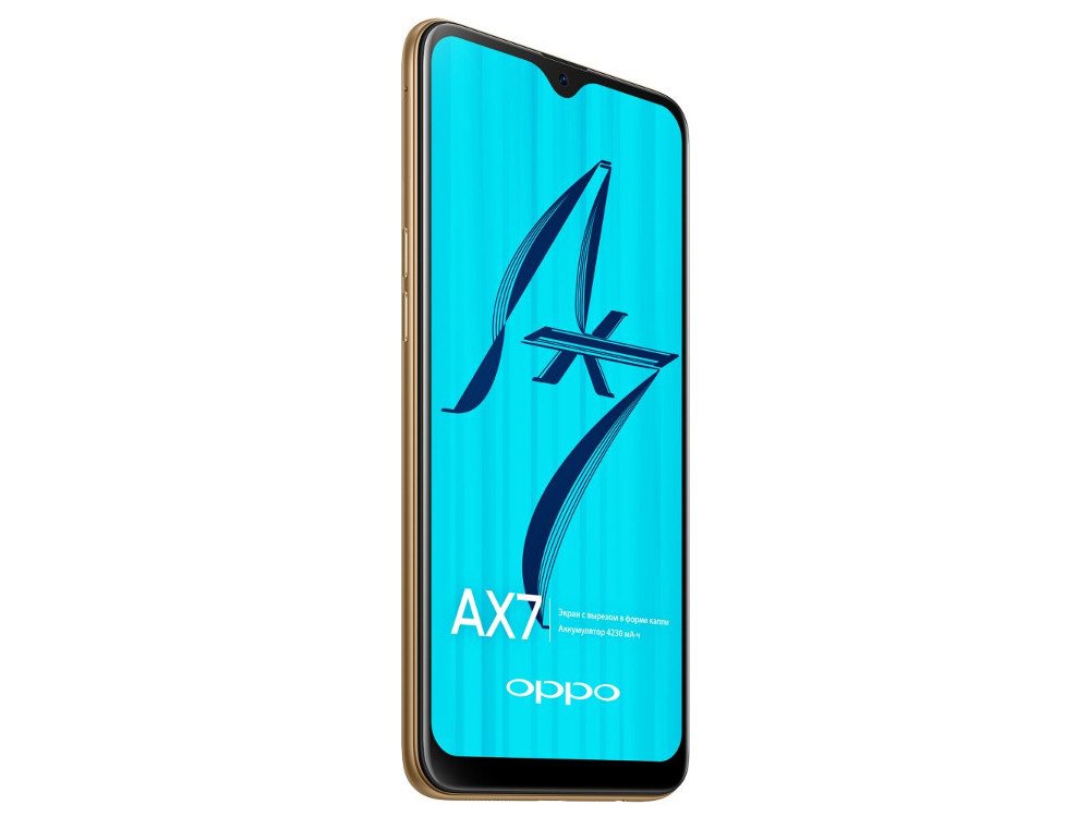 Смартфон OPPO AX7 DS 64 Gb Gold купить,NaN