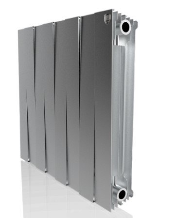 Радиатор биметаллический Royal Thermo PianoForte 100/500 Silver Satin 8 секций