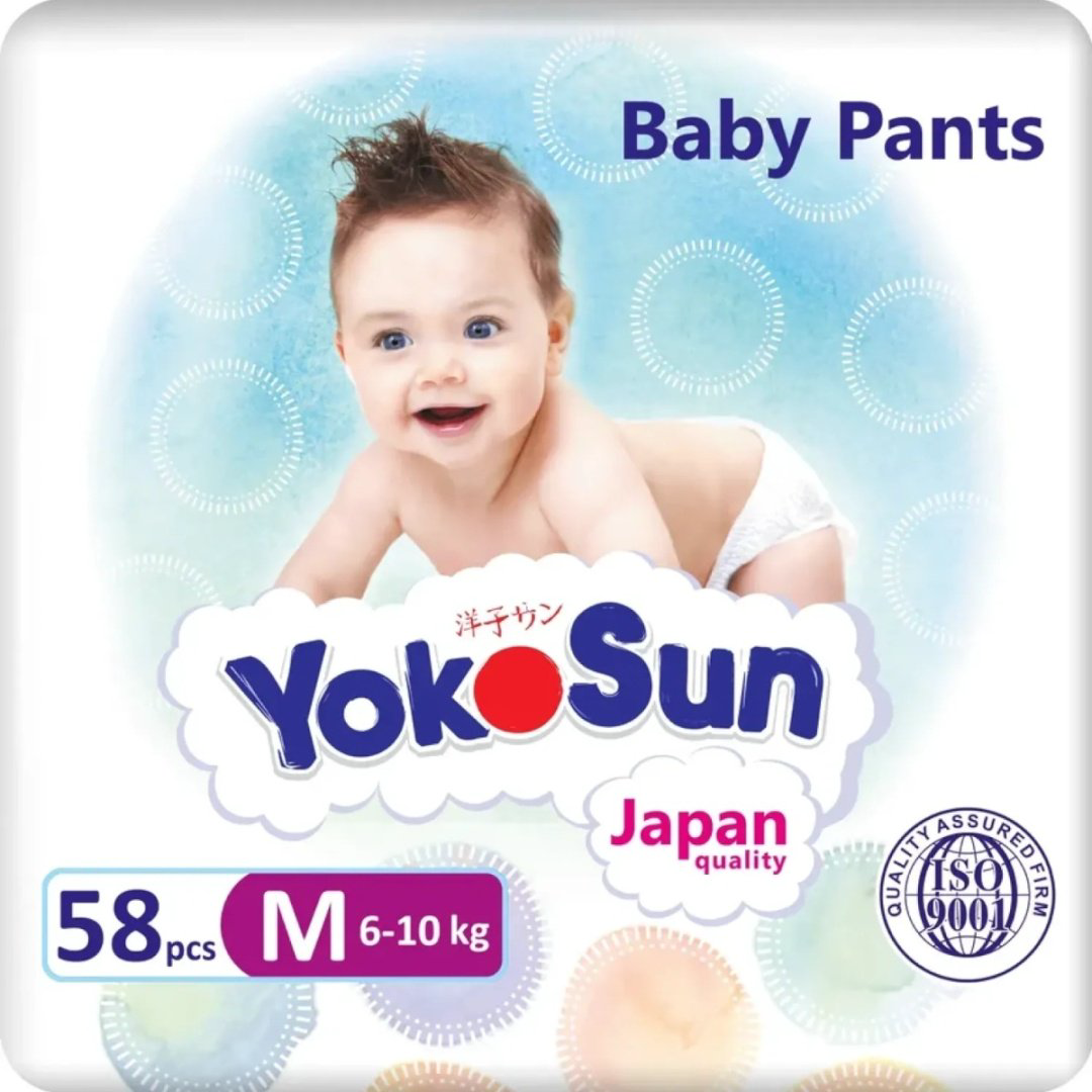 Подгузники-трусики Yokosun Comfort+ M, 58 шт купить,7099