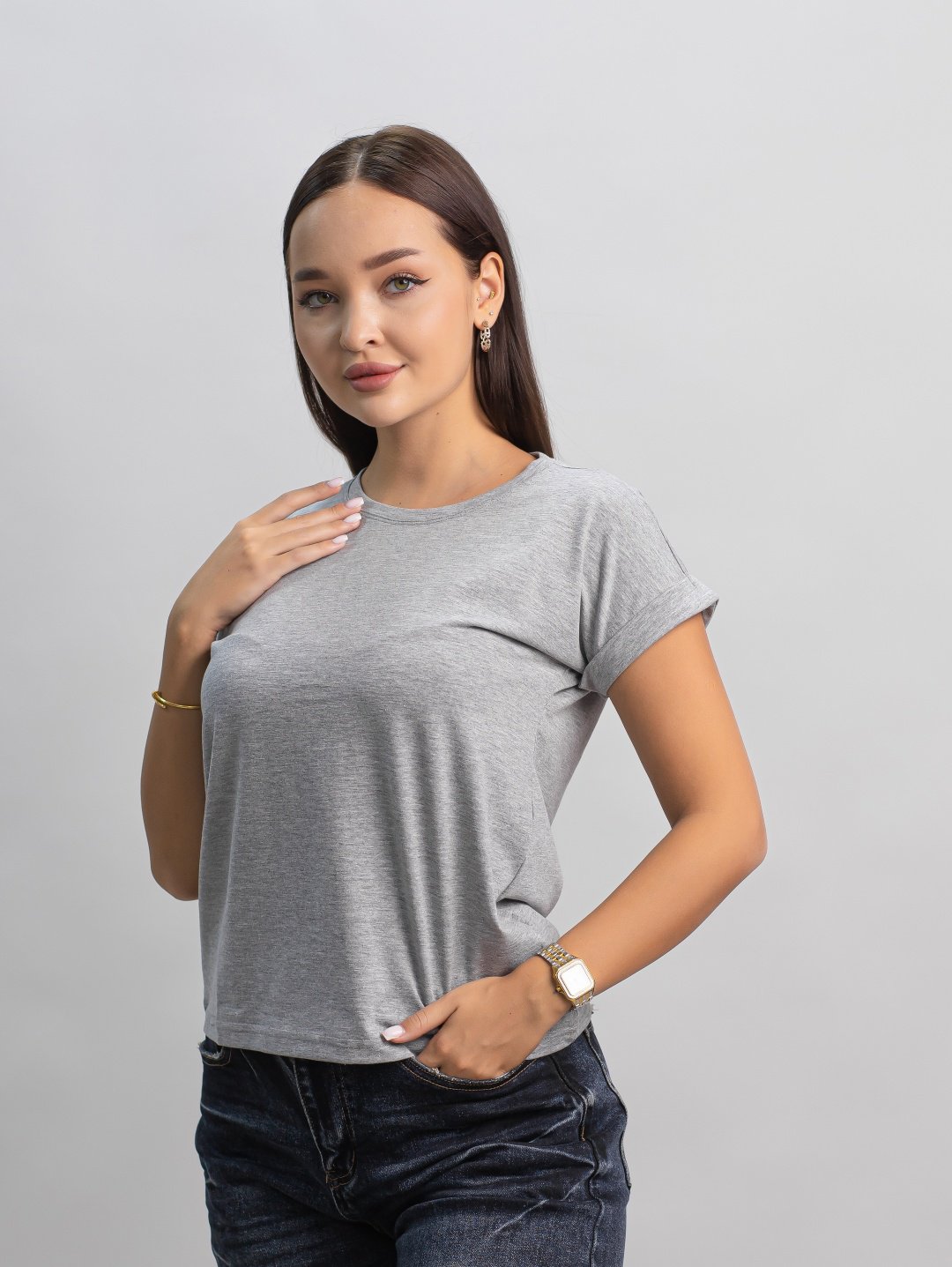 Футболка alinashoes без принта серая one size купить,NaN