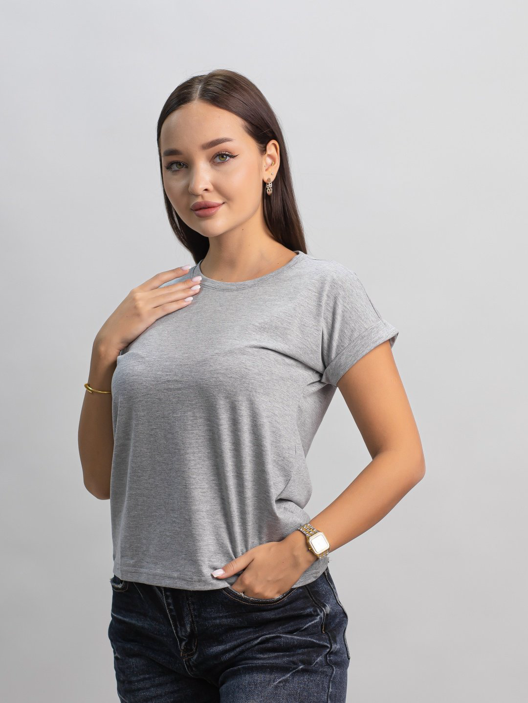 Футболка alinashoes без принта серая one size купить,NaN