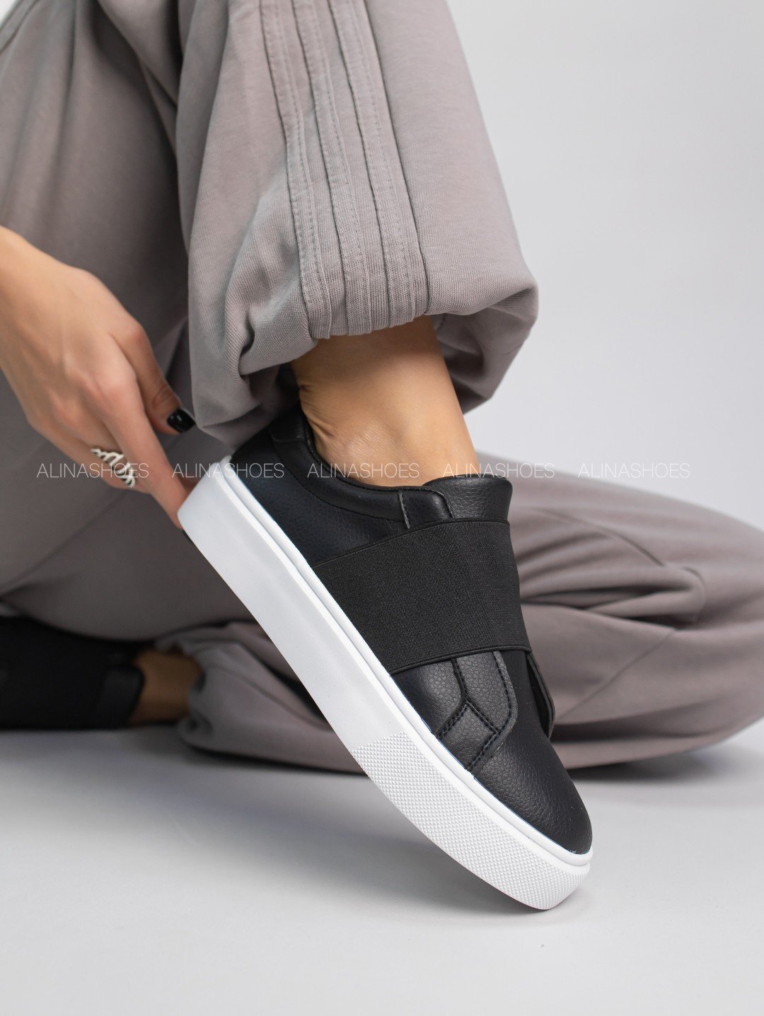 Кеды alinashoes кеды черный купить,NaN