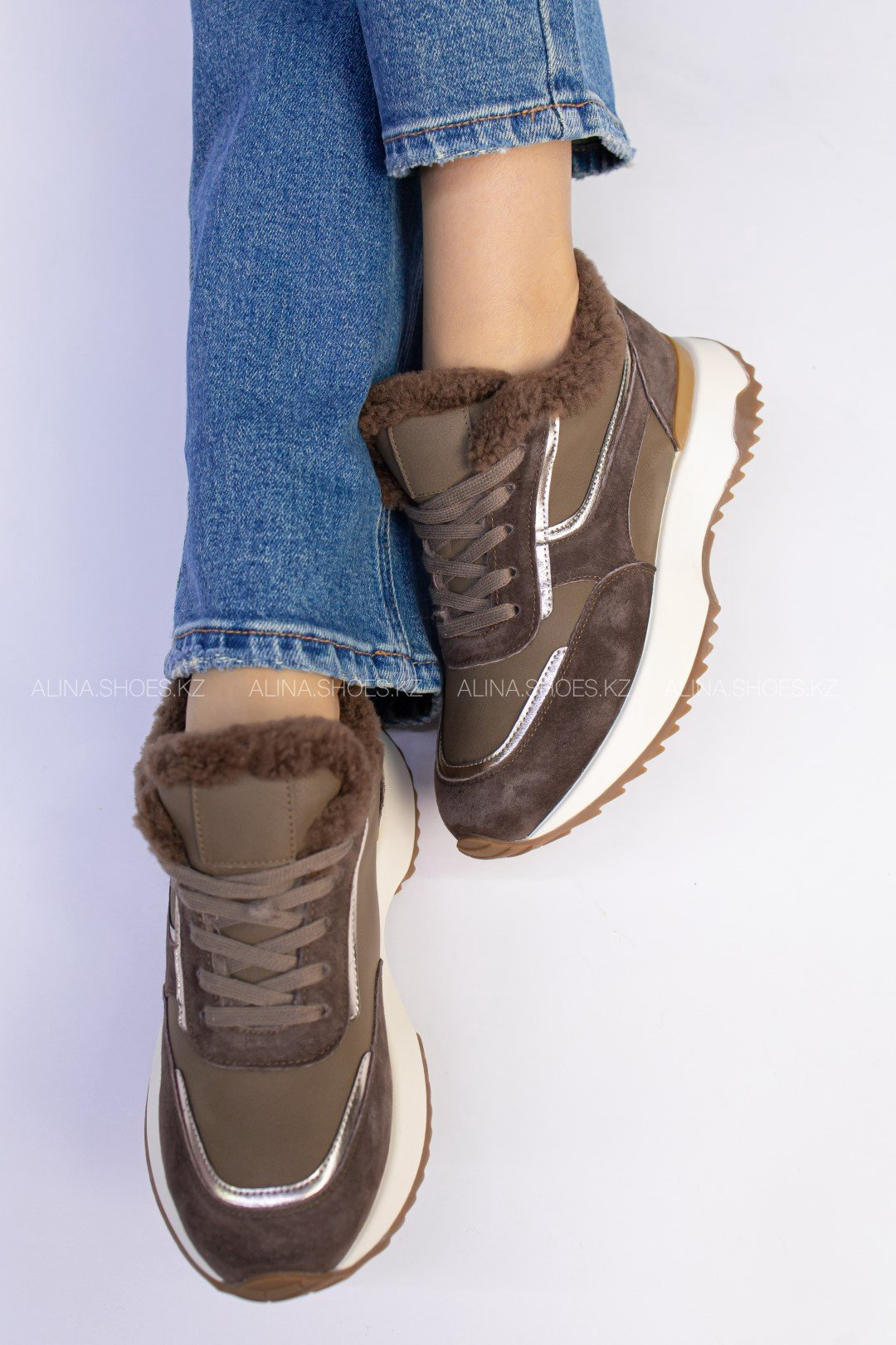 Кроссовки alinashoes коричневый купить,NaN