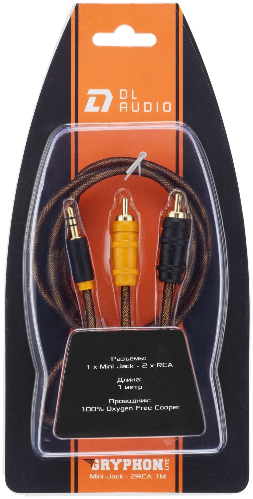 кабель DL Audio Gryphon Lite Mini Jack - 2RCA 1M 1 шт
