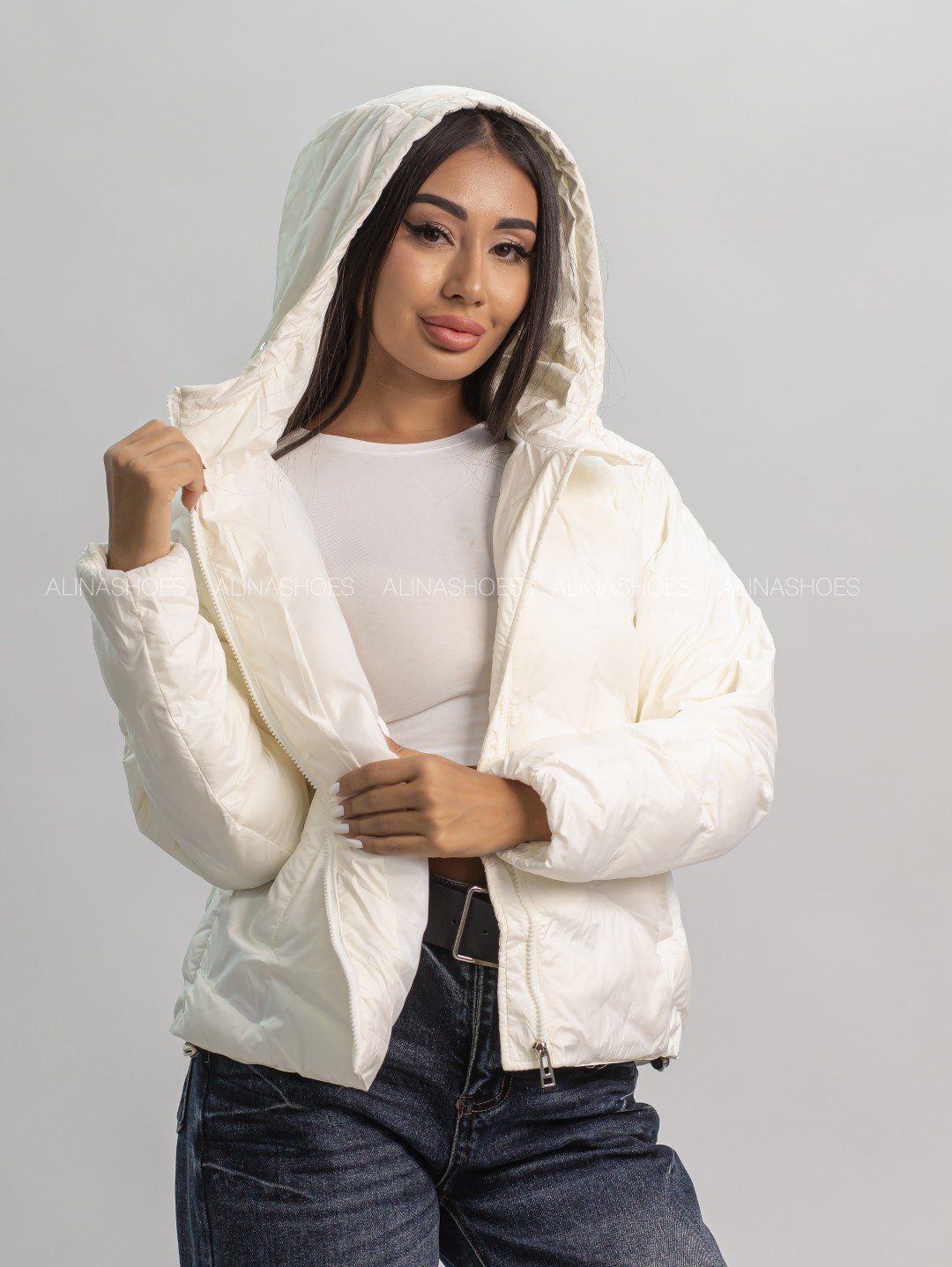 Демисезонная куртка alinashoes светло-бежевый купить,NaN