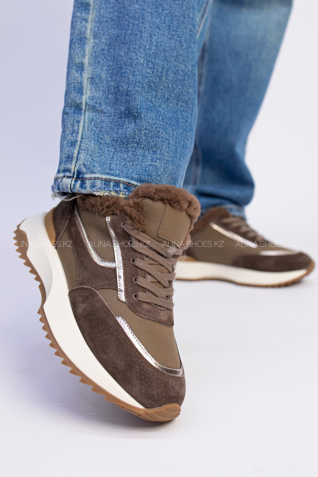 Кроссовки alinashoes коричневый купить,NaN