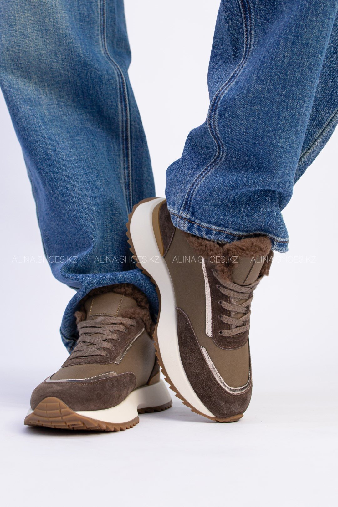 Кроссовки alinashoes коричневый купить,NaN