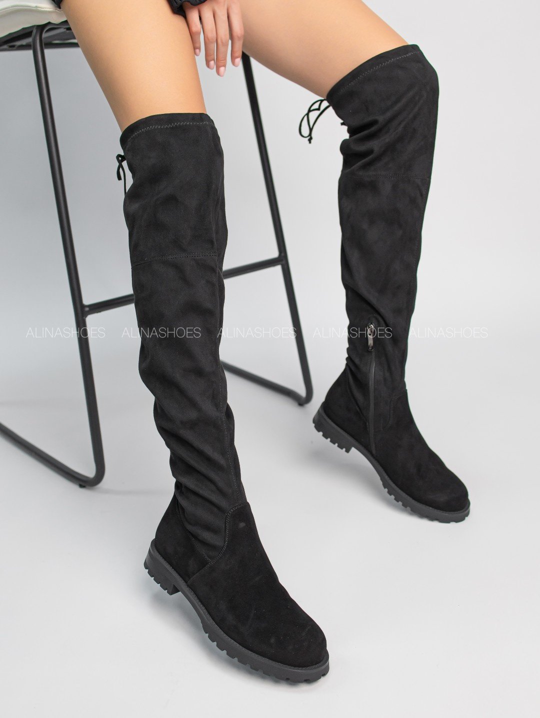 Ботфорты alinashoes black 37 купить,NaN