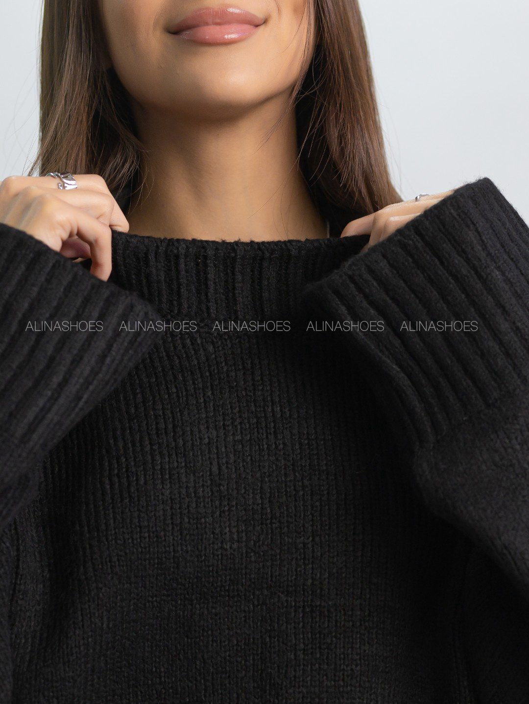 Джемпер alinashoes черный купить,NaN