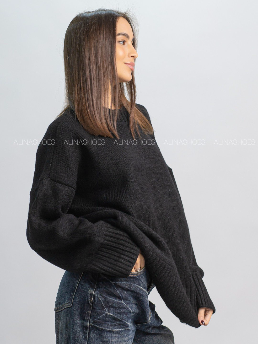Джемпер alinashoes черный купить,NaN