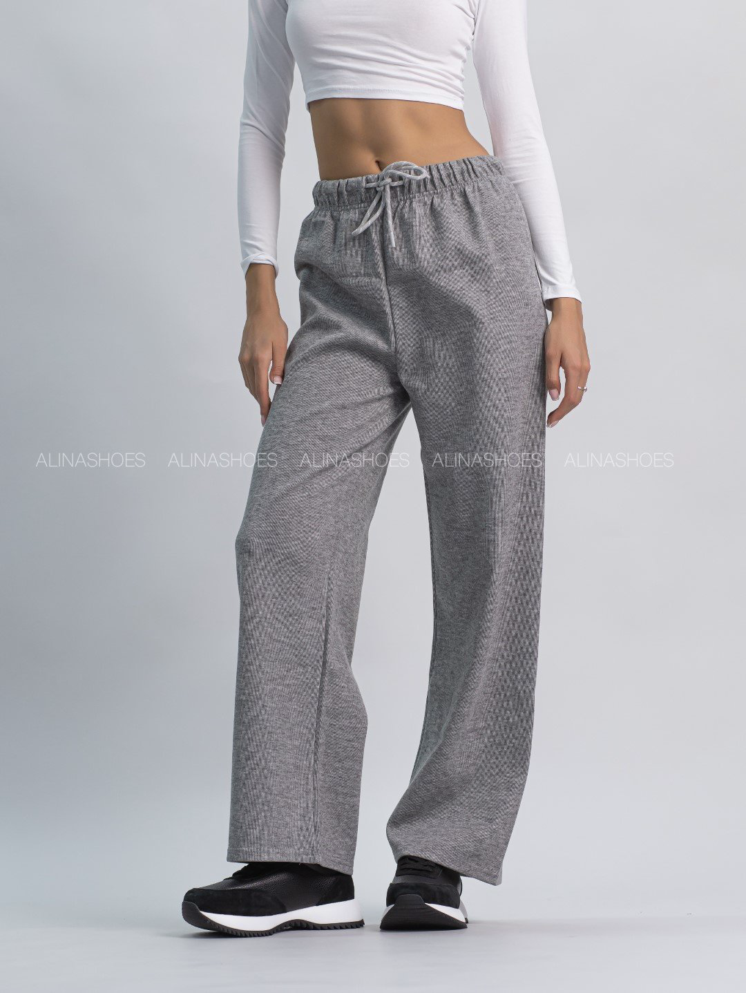 Повседневные брюки alinashoes серый купить,NaN
