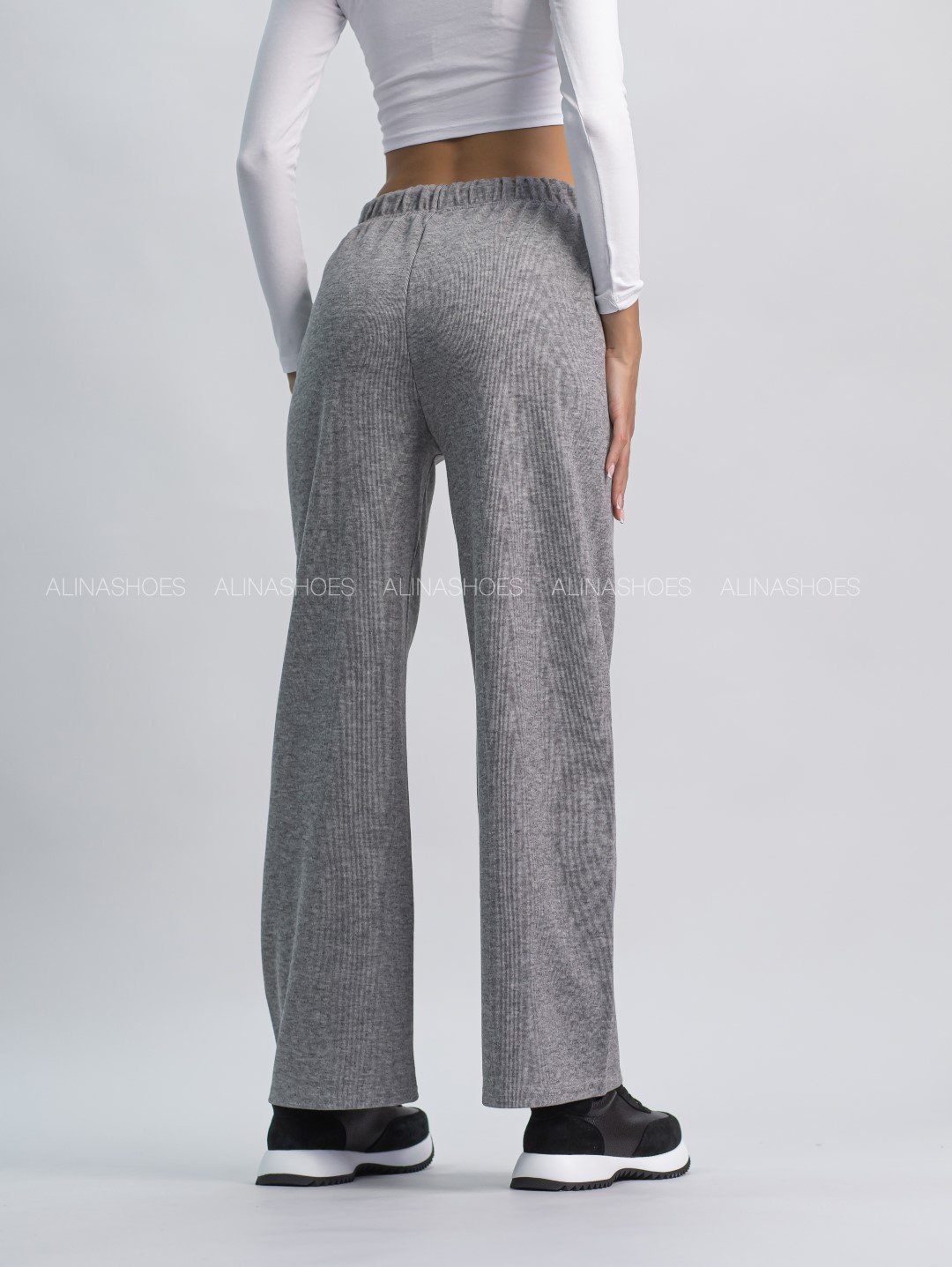 Повседневные брюки alinashoes серый купить,NaN