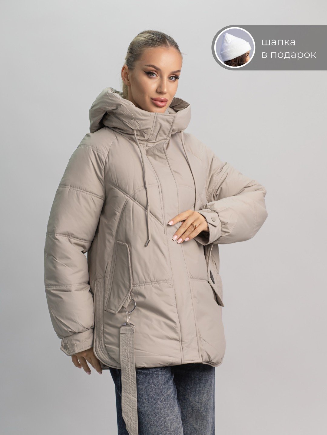 Зимняя куртка alinashoes серый купить,NaN